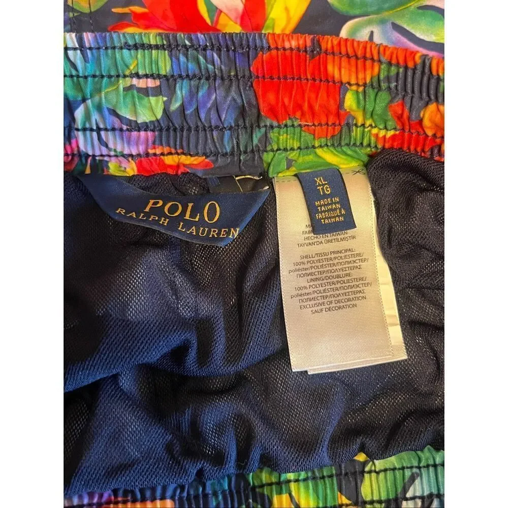 Polo Ralph Lauren Shorts Mens XL Swim Trunks Tropical Floral Beach Vacation